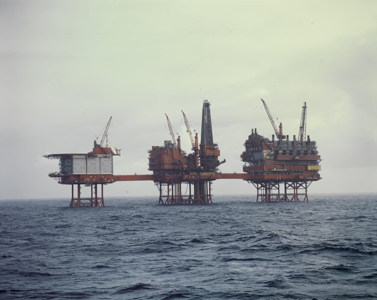 Valhall offshore oil platform in the North Sea on the Norwegian Continental Shelf