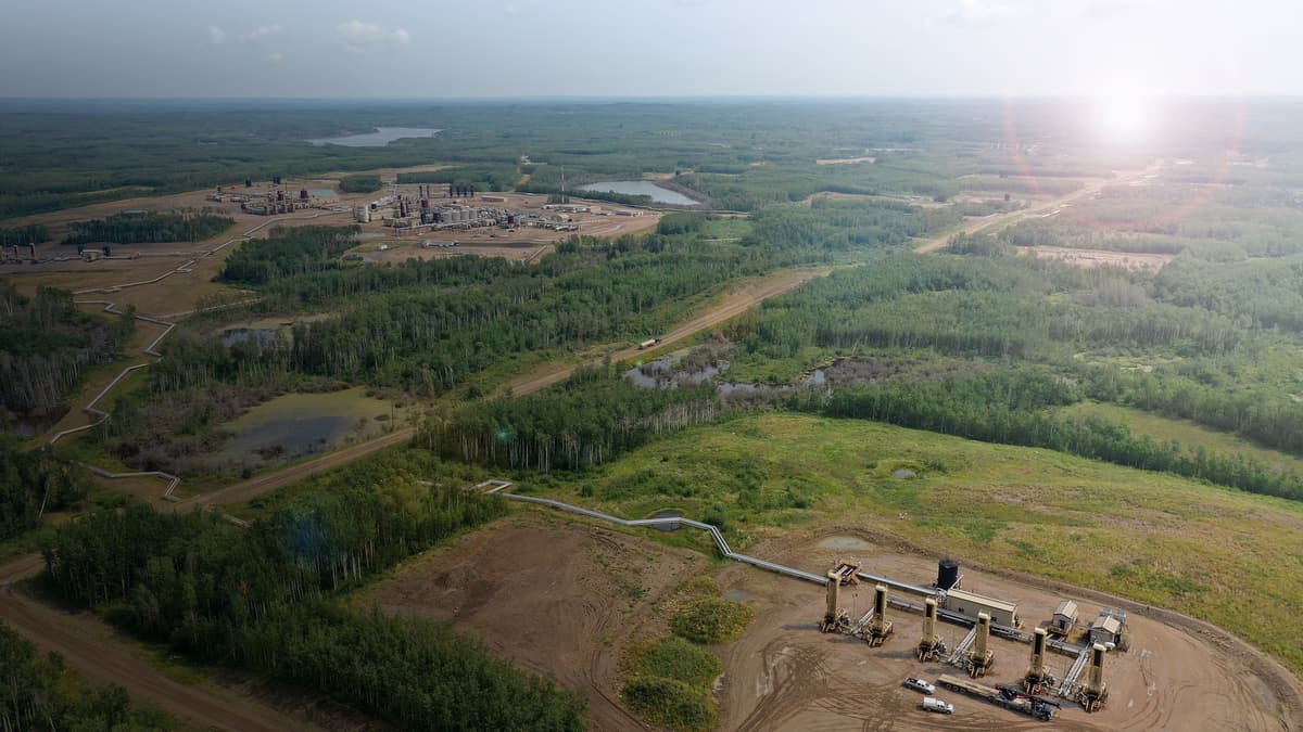 International Petroleum Corporation oil sands production facilities at its Blackrod SAGD project site in Alberta Canada