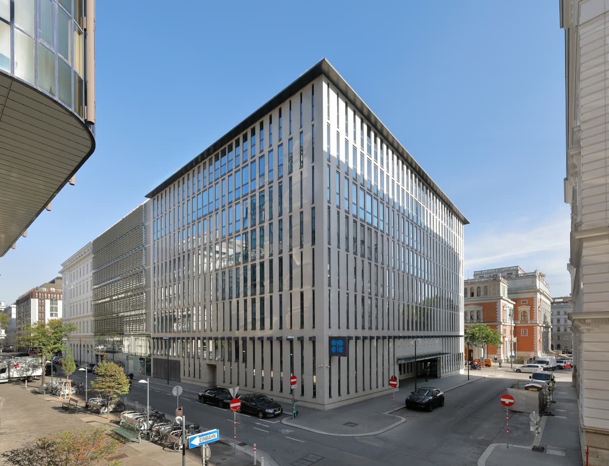 OPEC headquarters building at Helferstorferstrasse 17 in Vienna Austria exterior view