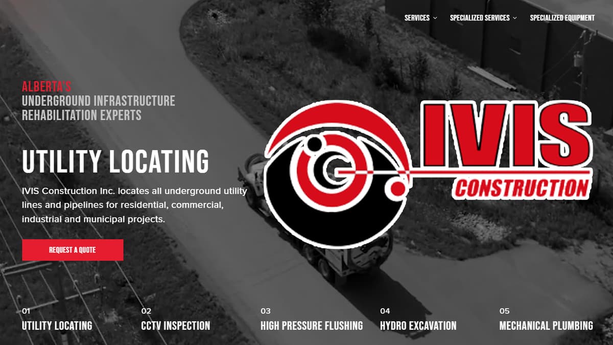 IVIS Construction Inc. Utility Line Locating Edmonton