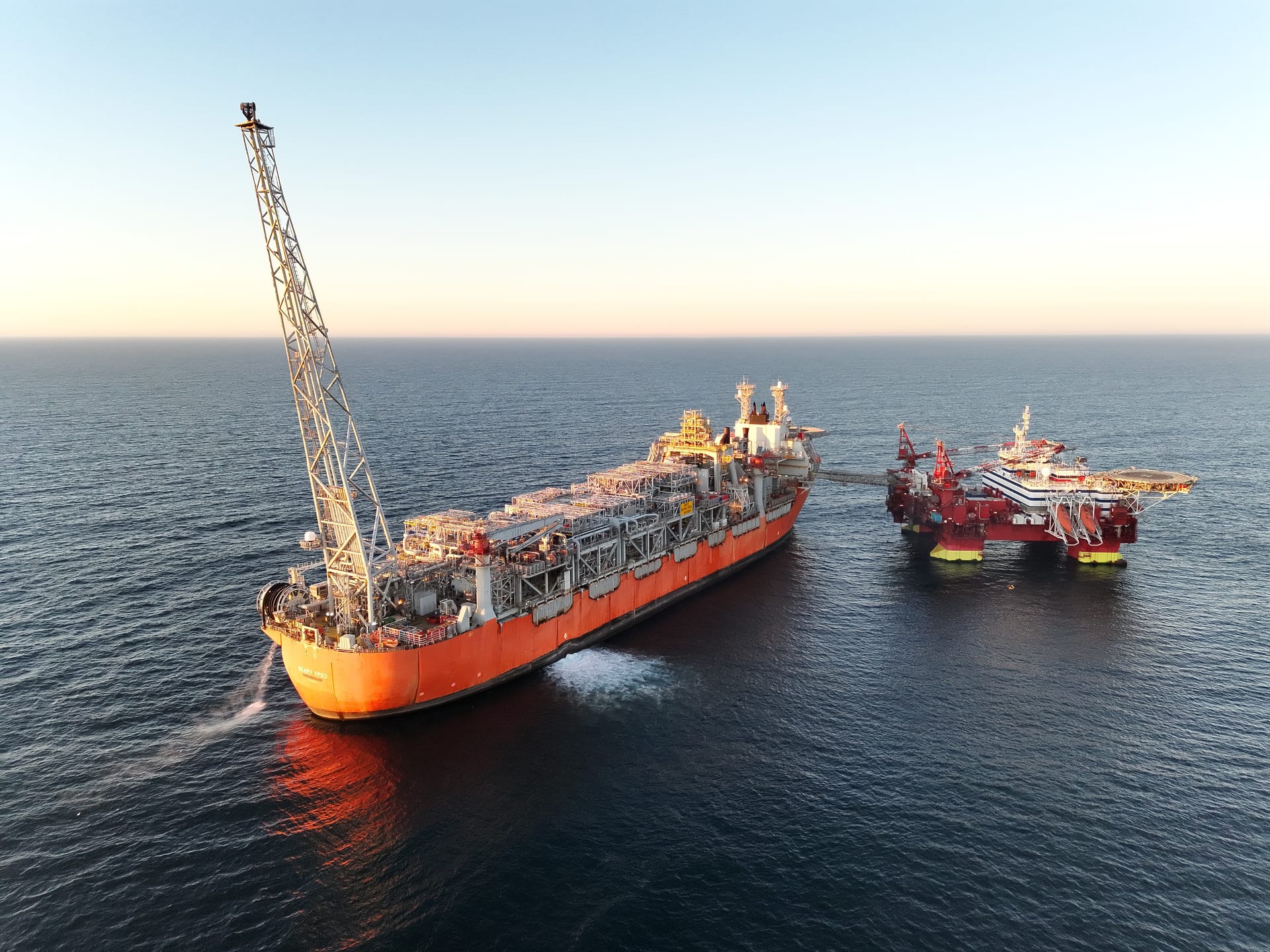 Aker BP offshore production facility in the Norwegian Sea at the Skarv operations hub