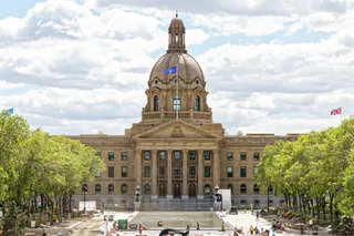 Alberta Legislature Building in Edmonton where Bill 30, the Expedited 120-Day Approvals Act, was tabled on April 14, 2026