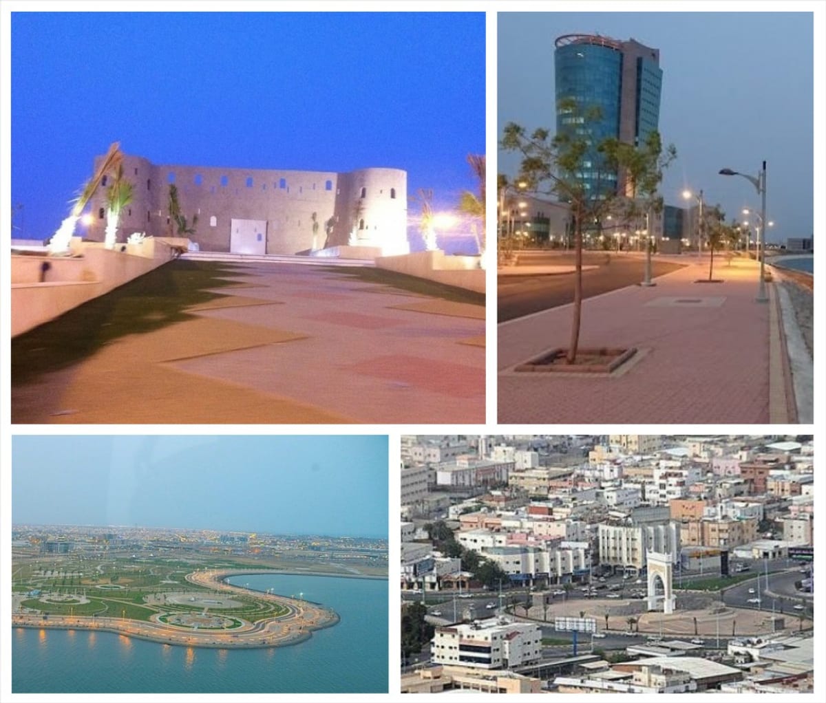 Panoramic view of Jizan city on Saudi Arabia's southwestern Red Sea coastline