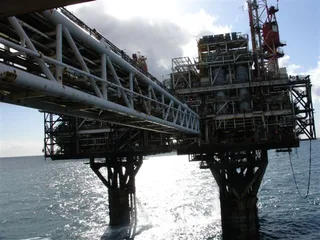 BP Ravenspurn North offshore platform installation in the southern North Sea