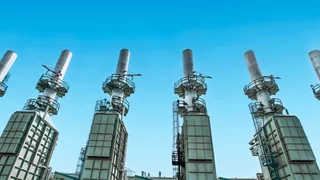 Canadian Natural Resources steam generation facility at Albian oil sands operations in Alberta