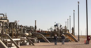 Chevron Corporation Permian Basin drilling operations in West Texas where the company produces 1 million barrels of oil equivalent per day