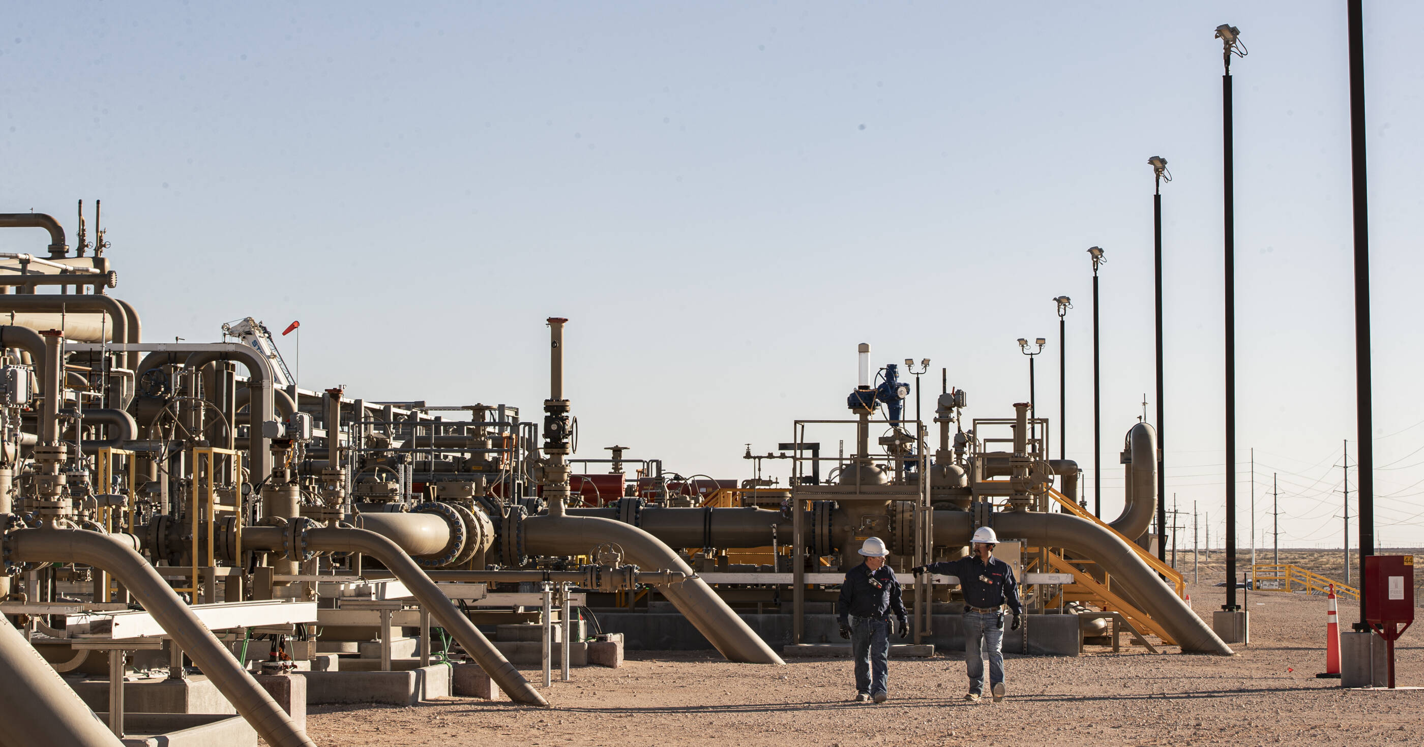 Chevron Corporation Permian Basin drilling operations in West Texas where the company produces 1 million barrels of oil equivalent per day