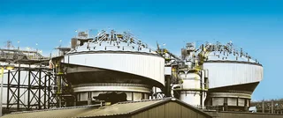 CNRL Albian oil sands extraction and processing facility in Fort McMurray Alberta