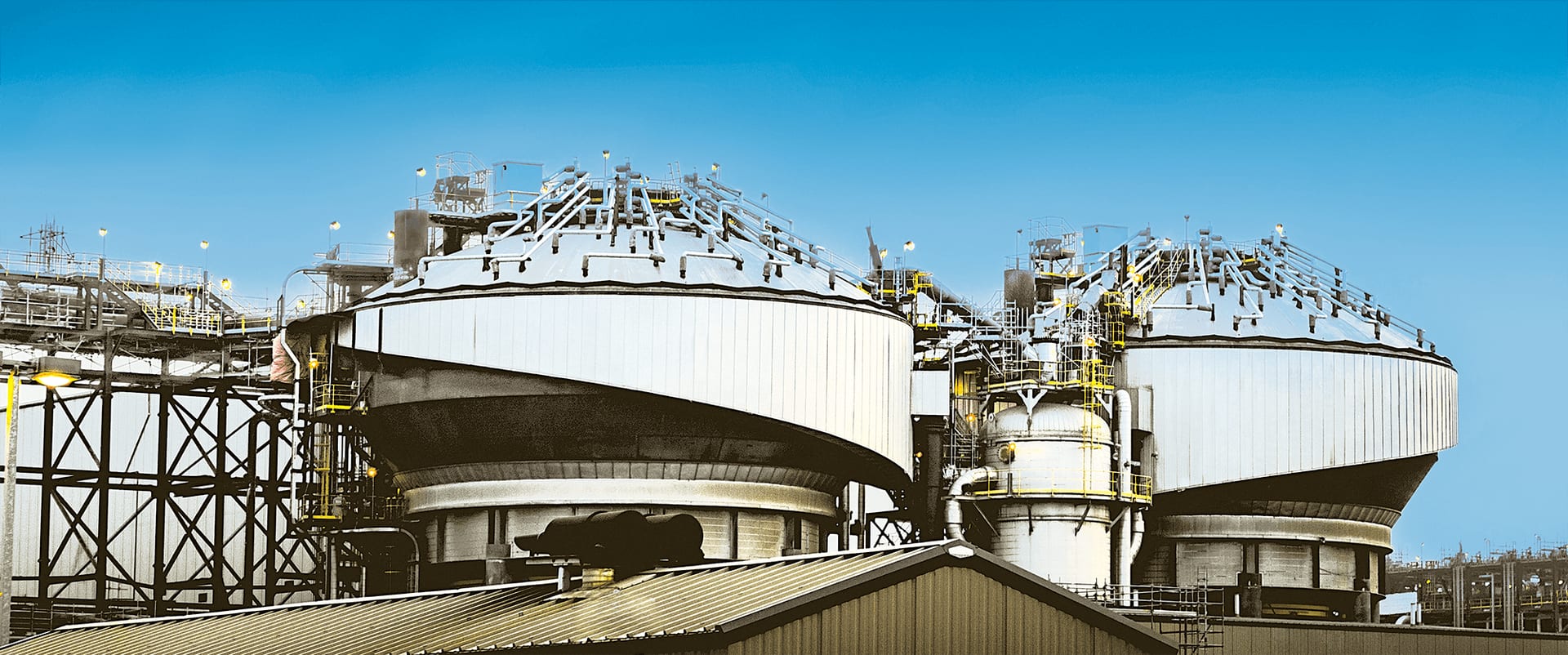 CNRL Albian oil sands extraction and processing facility in Fort McMurray Alberta