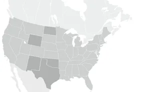 Devon Energy multi-basin operations map showing Permian Delaware Basin, Anadarko, Eagle Ford, Williston and other US shale asset positions