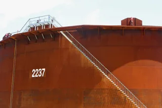 Enbridge crude oil storage tanks at Cushing Oklahoma the primary US pipeline pricing hub