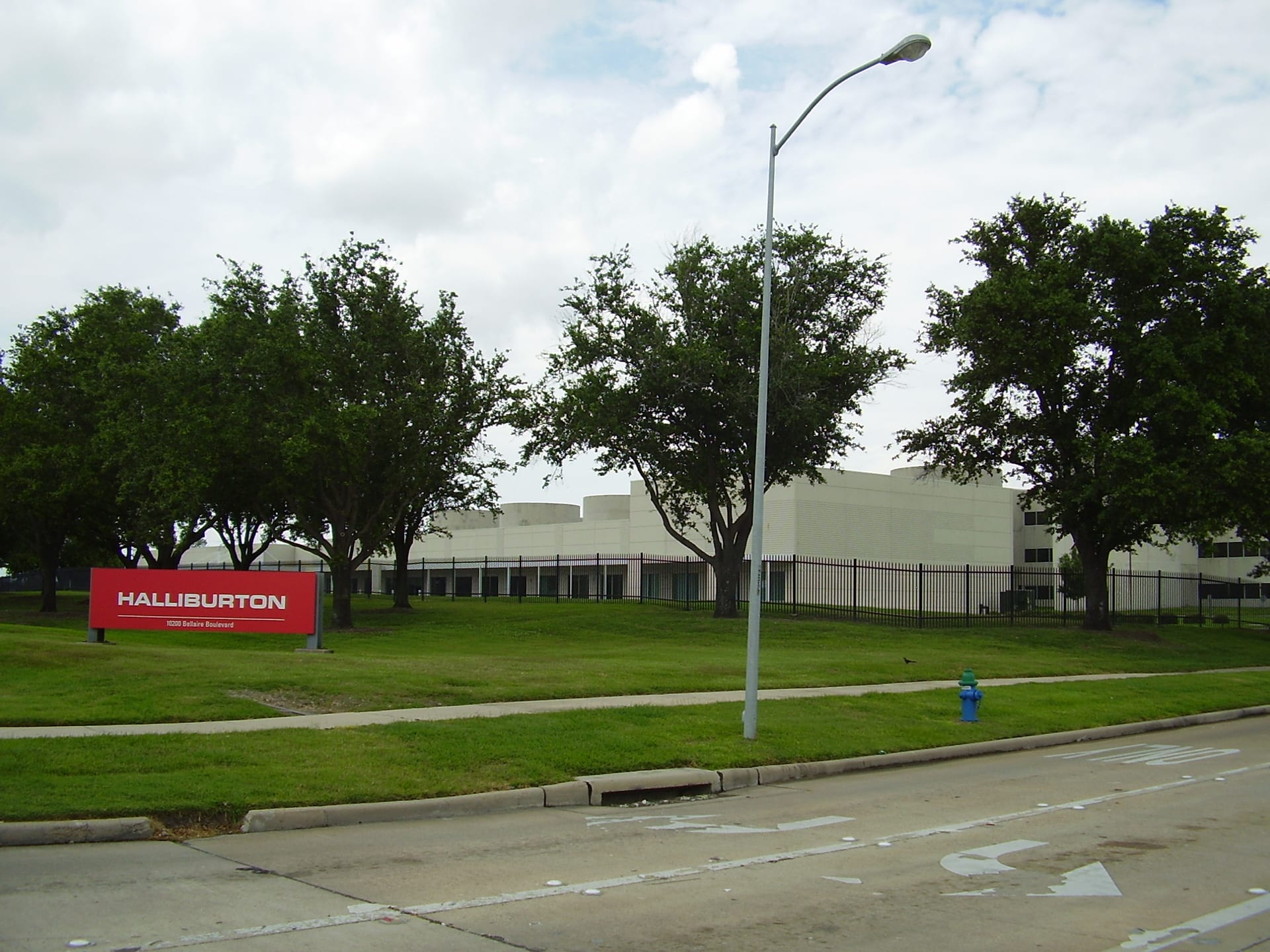 Halliburton office building along Bellaire Boulevard in Houston Texas oilfield services