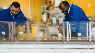 Imperial Oil Kearl oil sands water reuse flume test facility in northern Alberta 2026