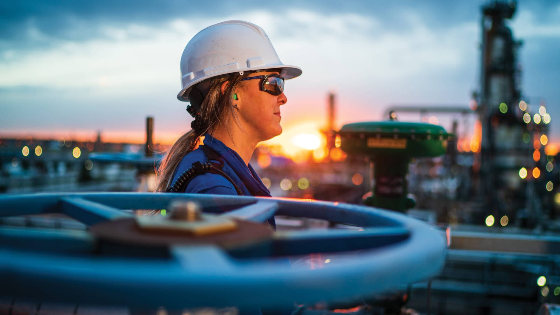 Imperial Oil oil sands and refining operations in Alberta Canada sustainability section landscape photo