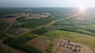 International Petroleum Corporation oil sands production facilities at its Blackrod SAGD project site in Alberta Canada