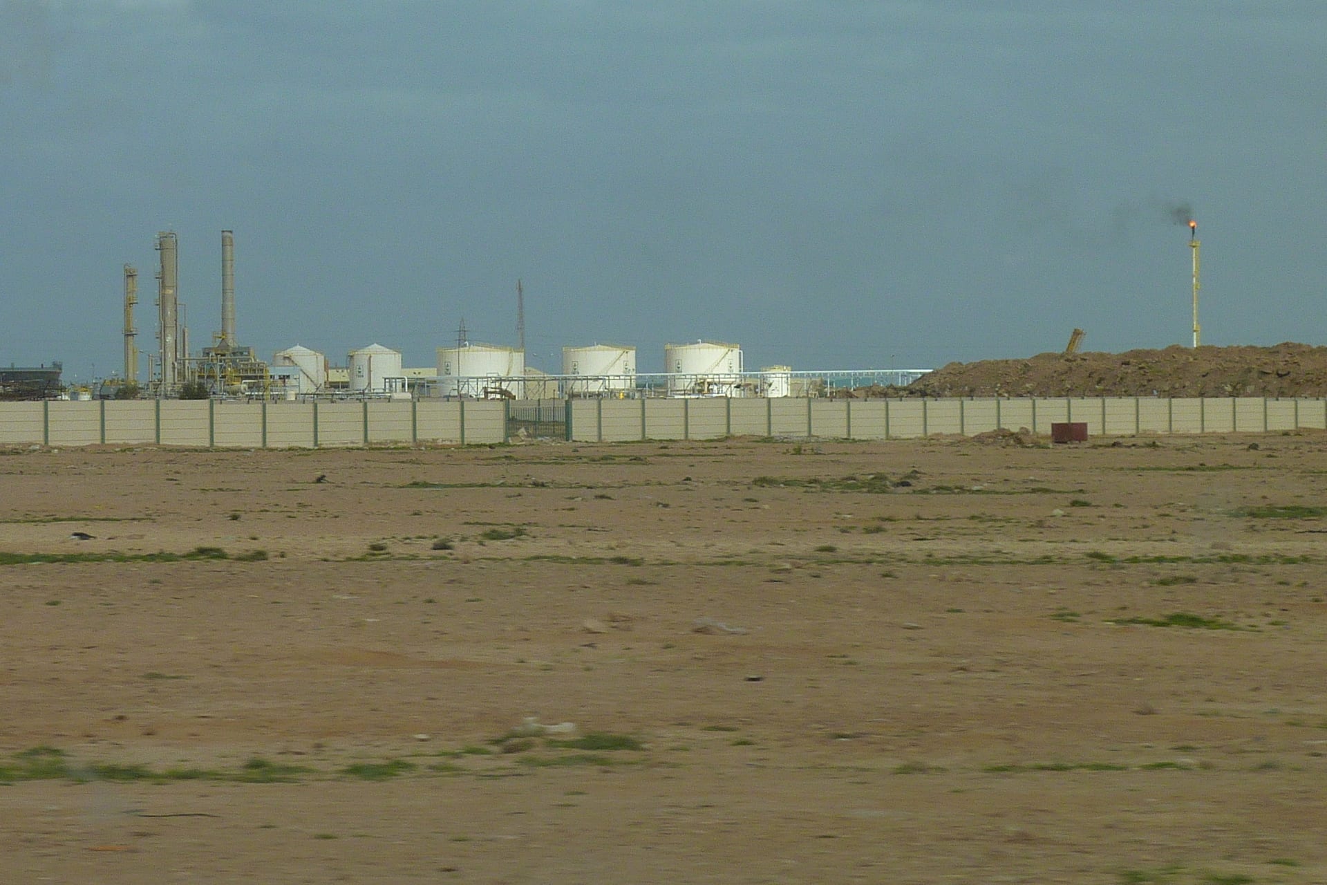 Oil refinery and petroleum infrastructure at Tobruk, eastern Libya, February 2011