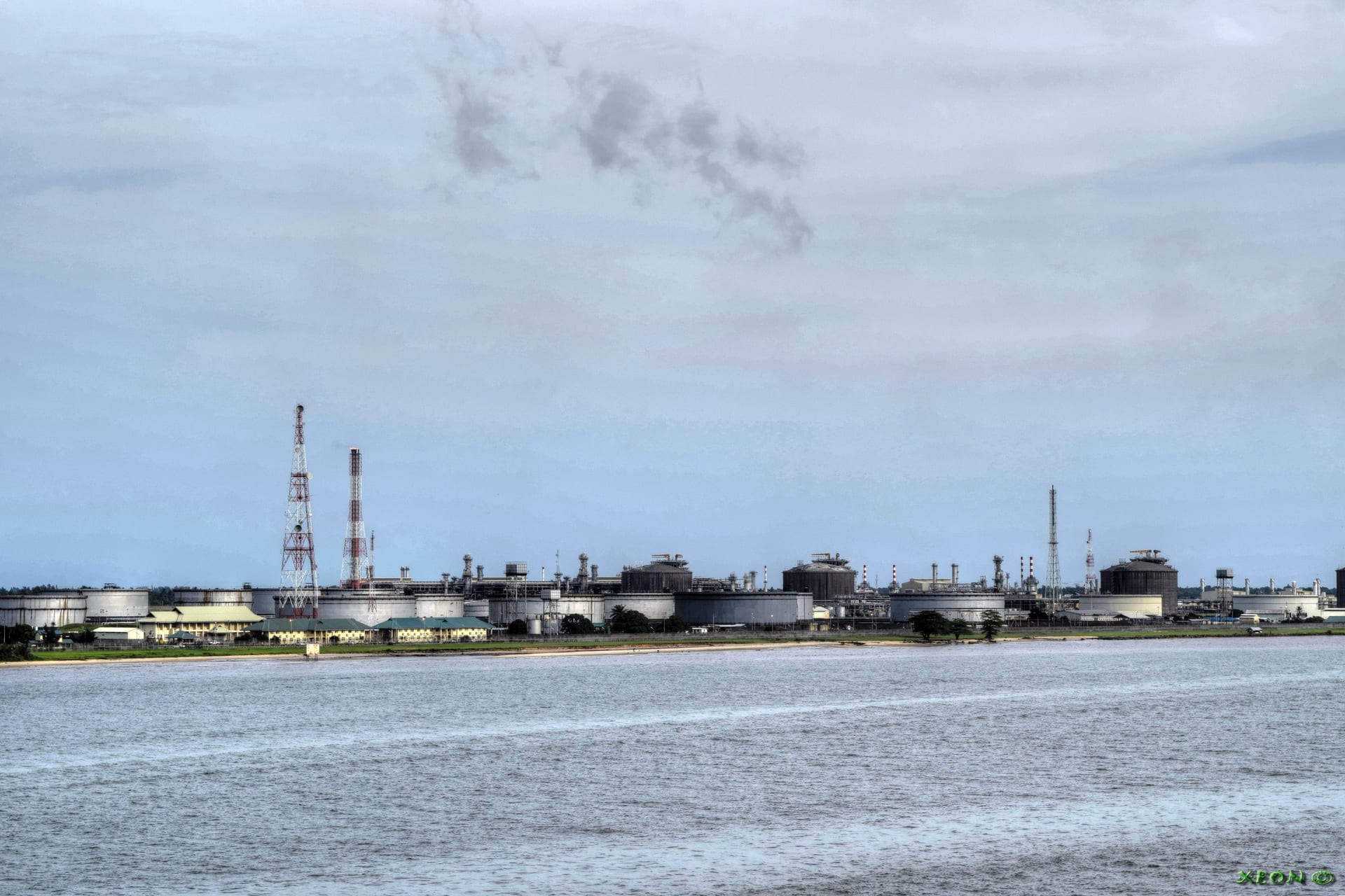 Industrial oil processing facility in Bonny, Rivers State, Nigeria, May 2015