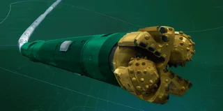 Baker Hughes drilling rig operations on a land-based wellsite