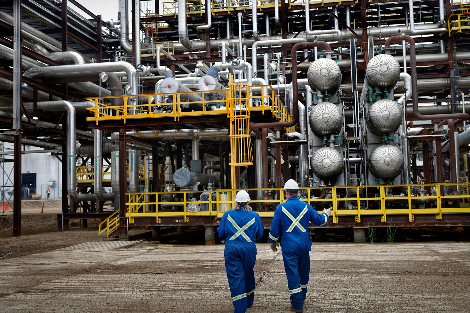 Steam-assisted gravity drainage oil sands facility at Christina Lake in northern Alberta