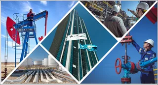 Tengizchevroil Future Growth Project oil processing facility in Kazakhstan