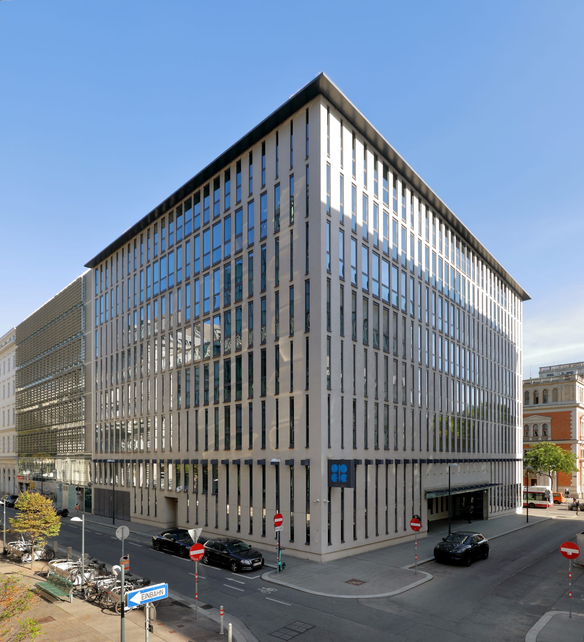 OPEC headquarters building in Vienna, Austria, photographed in 2021
