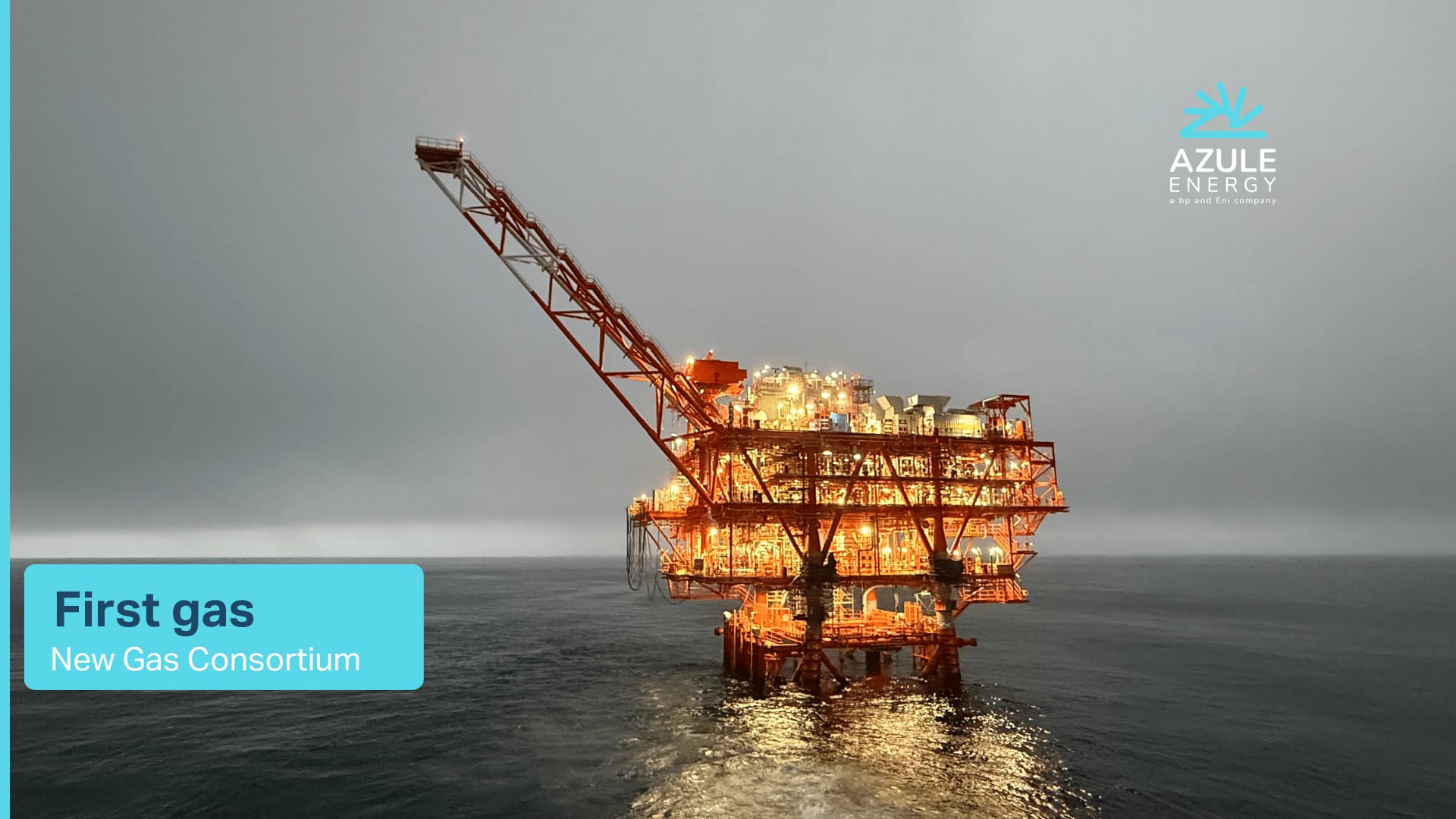Angola offshore gas production platform at the Quiluma field operated by Azule Energy and TotalEnergies