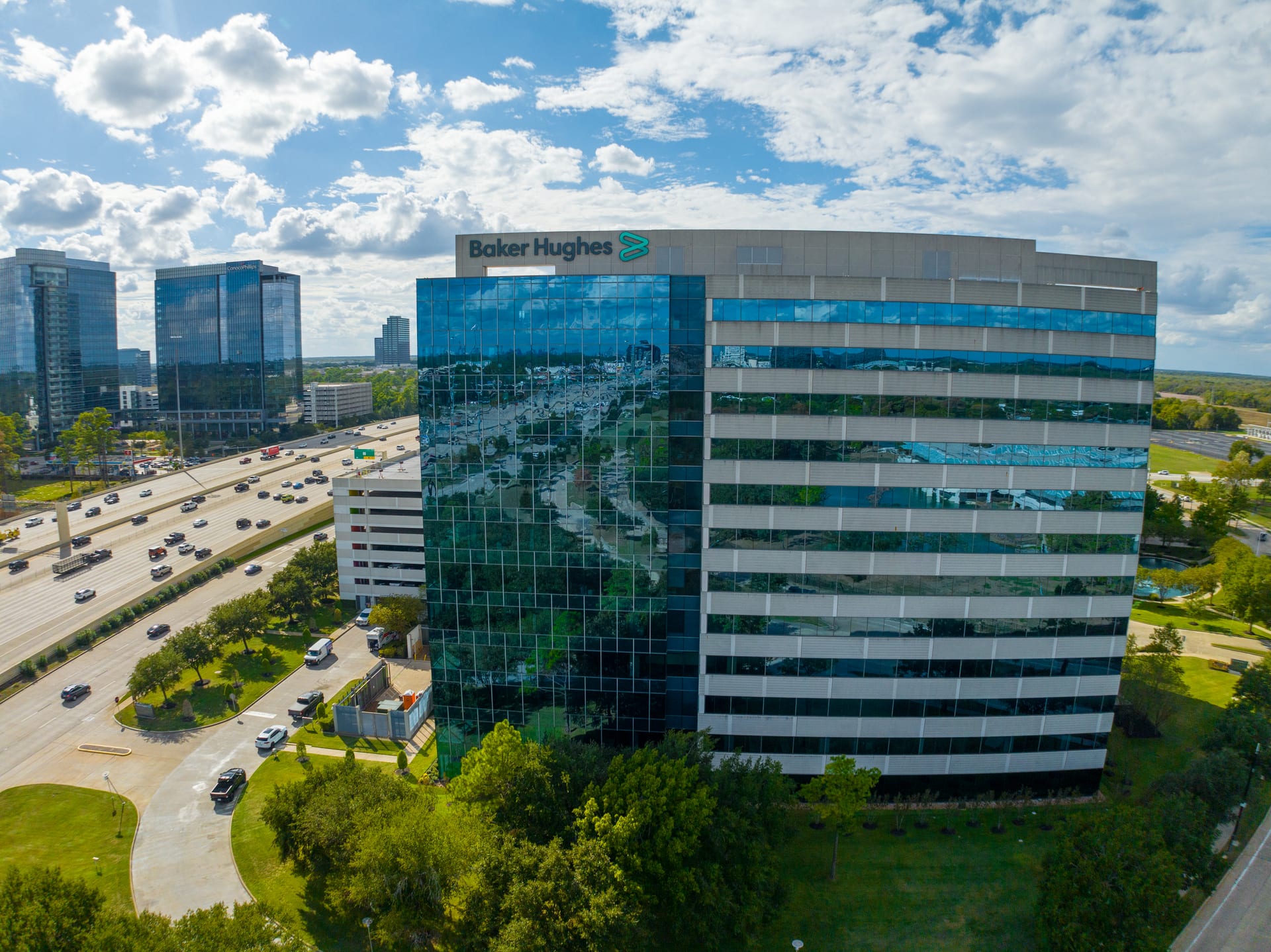 Baker Hughes headquarters building in Energy Corridor district of Houston Texas