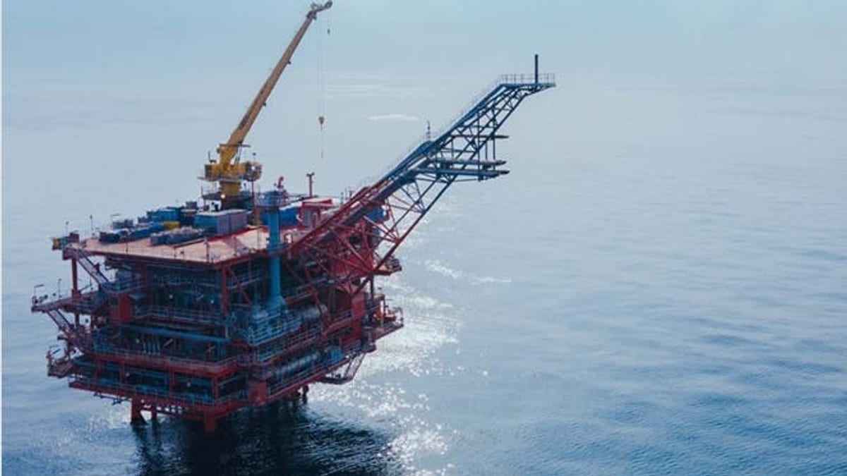 Valeura Energy offshore oil production platform operating in the Gulf of Thailand Pattani Basin