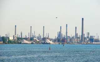 Imperial Oil refinery complex at Sarnia Chemical Valley in Ontario Canada