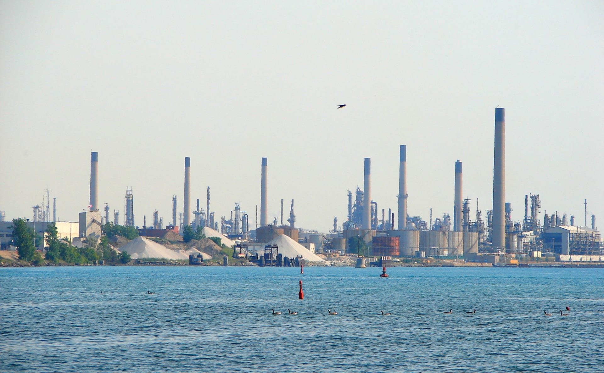 Imperial Oil refinery complex at Sarnia Chemical Valley in Ontario Canada